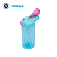 Bouteilles d'eau personnalisées TaiKong pour enfants, mignonnes, en plastique, avec couvercle et paille, pour l'école