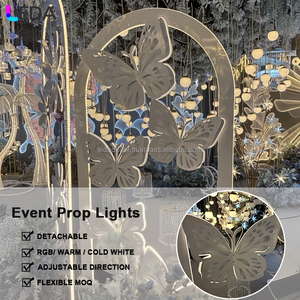 LEDA Produit personnalisé Décoration de mariage Toile de fond pour événement Scène Butterfly Stand Flower Stand for Wedding - Product Image 2