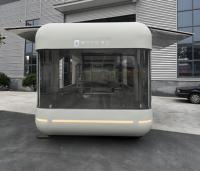 Kiosque alimentaire mobile sur mesure avec menu lumineux LED et écran pour centre commercial intérieur