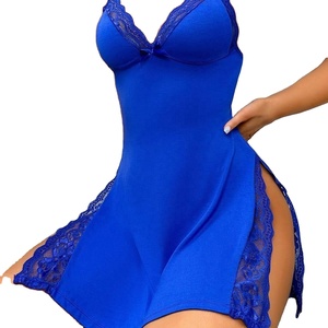 En stock Lingerie sexy Pyjama sexy fendu en tissu non modal - Product Image 1