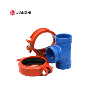 Raccords de tuyauterie rainurés Jianzhi basse pression PN10 avec revêtement en <span class=keywords><strong>ciment</strong></span>, tuyaux ductiles, embouts à rainures à roulage <span class=keywords><strong>rapide</strong></span>, technique de fonderie - Product Image 6