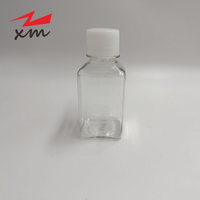 Bouteille carrée stérile en PET pour sirop contre la toux, liquide oral, avec bouchon à vis scellé, 250 ml, 1000 ml, contenants en plastique vides pour usage médical