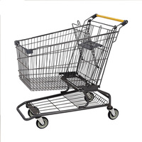Chariot de supermarché à roulettes chariot de supermarché avec panier en filet prix