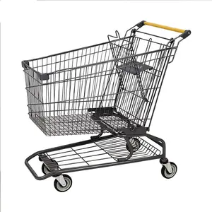 Supermercado loja de conveniência double decker carrinho carrinho supermercado carrinho rodas com malha preço cesta