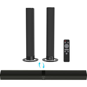 3 modes d'égalisation pour la connexion Bluetooth, ARC, Opt, AUX, <span class=keywords><strong>barre</strong></span> <span class=keywords><strong>de</strong></span> <span class=keywords><strong>son</strong></span> détachable pour TV, PC, jeux - Product Image 2