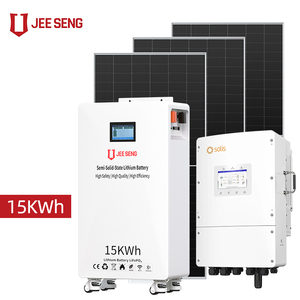 Sistema de Energía Solar Monocristalino de 8Kw y 15KWh para el Hogar, con Batería LiFePO4 de Pie, Conjunto Completo - Product Image 1