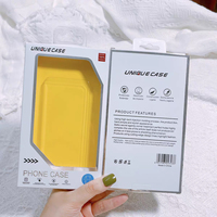 Caja de embalaje de caja de teléfono móvil teléfono inteligente teléfono móvil PVC plástico blíster impreso transparente