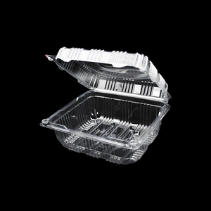 Caja de embalaje de frutas de plástico transparente con bisagras personalizada con orificio de aire <span class=keywords><strong>para</strong></span> tomates cereza y frambuesa - Product Image 3
