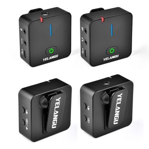 ไมโครโฟนไร้สาย YELANGU MX5S <span class=keywords><strong>2</strong></span>.4G สำหรับการถ่ายทอดสด บันทึกเสียง กล้องถ่ายรูป  1 ตัวรับสัญญาณ <span class=keywords><strong>2</strong></span> ตัวส่งสัญญาณ - Product Image 2