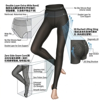 Collants gainants taille haute effet ventre plat |   Collants sans couture pour un effet push-up instantané des fesses |   Bas de contention à compression graduée amincissants