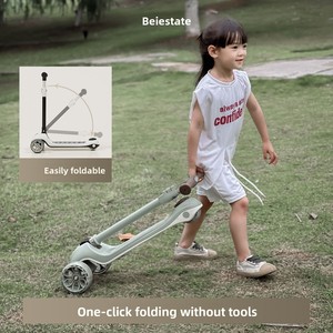 Trottinette 3 en 1 <span class=keywords><strong>pour</strong></span> enfants, pliable, trotteur <span class=keywords><strong>pour</strong></span> tout-petits de 1 à 6 ans, jouet d'équilibre <span class=keywords><strong>pour</strong></span> bébé, aide parentale - Product Image 4