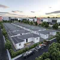 Casa Contenedor Prefabricada Móvil de 40 Pies con Diseño Moderno, Panel Sándwich de Acero, Ensamblaje Rápido y Estructura Modular