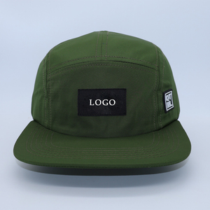 OEM Custom High Quality <span class=keywords><strong>5</strong></span> <span class=keywords><strong>Panel</strong></span> Cap Trendy Sport Verstellbarer Camp Hut Gewebtes Patch Logo für Outdoor-Abenteuer Fishing Beach Wear - Product Image 2