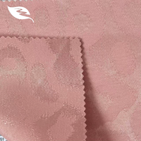 Tissu jacquard imprimé léopard scintillant personnalisé, tissu brodé tissé en gros pour robe et vêtement