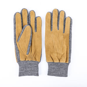 En iyi fiyat sıcak satış ithal endonezya keçi süet kış örme eldiven erkekler için rahat günlük yaşam sıcak deri eldiven - Product Image 2