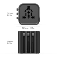 Wontravel plus récent USA AUS EU UK Plug 2500W thaïlande inde prise ca adaptateur de voyage universel JY-310