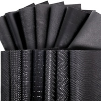 Black Series By Yard – tissu en cuir synthétique de Crocodile lisse Lychee pour chaussures, portefeuille, sacs à main, décorations Diy