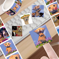 Nouvelles étiquettes autocollantes personnalisées rondes et adorables pour emballages de cadeaux et de collations, avec logo