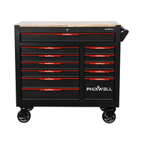 Chariot à outils de vente directe d'usine XT-012 12 tiroirs 305 pièces boîte à outils professionnelle en métal avec kit d'outils électriques