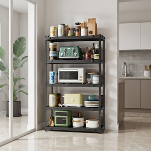 <span class=keywords><strong>Étagère</strong></span> <span class=keywords><strong>de</strong></span> rangement en plastique avec assemblage sans outil, conception à emboîtement, options multi-version pour divers scénarios, <span class=keywords><strong>étagère</strong></span> en plastique - Product Image 6