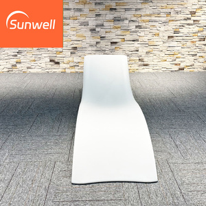 Chaise longue de piscine en forme de S Chaise longue de piscine en <span class=keywords><strong>plastique</strong></span> résistant aux UV - Product Image 4