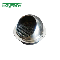 Capot de ventilation en forme de champignon, en acier inoxydable à faible résistance au vent pour système d'extraction de hotte de cuisine
