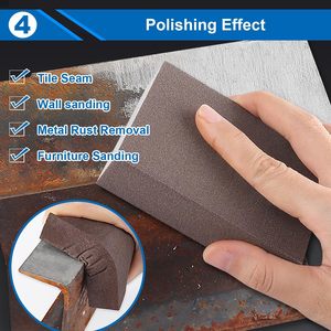 Blocco Spugna Abrasiva Morbida 100mm*70mm*25mm per Levigatura a Secco di <span class=keywords><strong>Legno</strong></span>, Cartongesso, Metallo, Vetro - OEM ODM - Product Image 5