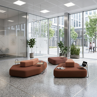 Muebles para Contratos Comerciales, Combinación de Colores Opcional, Sofá Modular, Sofá para Sala de Espera de Aeropuerto, Centro de Ventas, Recepción