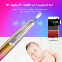 Perceuse à ongles électrique sans fil haute puissance 85W sans brosse Dock rechargeable portable E-File Design breveté LCD en forme de coeur