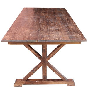 Mesa de granja plegable de pino rectangular, productos en promoción - Product Image 5