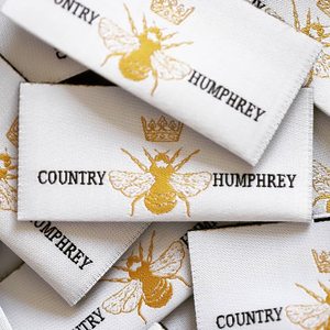 Mật Độ Cao Tùy Chỉnh Thương Hiệu Logo Và Kích Thước Kết Thúc Gấp Cổ Dệt Quần Áo Tùy Chỉnh Nhãn Vải - Product Image 2