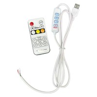 Variateur de lumière LED DC 5V avec câble en U de 1,5 m et télécommande |   Interrupteur à intensité variable pour lampe de table Field Light |   Blanc ou Noir
