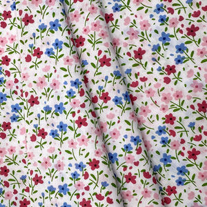 Cetak kustom <span class=keywords><strong>TC</strong></span> poliester katun tenun bunga garis katun <span class=keywords><strong>Poplin</strong></span> 90/10 80/20 65/35 seprai kain untuk anak-anak - Product Image 5