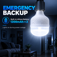 Lampe LED rechargeable portable haute performance à commande tactile pour camping et marché nocturne, 30W, ampoule E27 d'urgence, 6500K, étanche