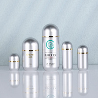 EN STOCK vitamines bouteilles en plastique peinture à l'huile balle forme supplément Capsule pilule distributeur avec bouchons 5cc 10cc 15cc 30cc 60cc