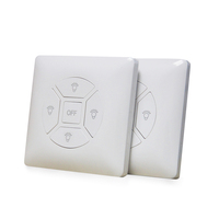 Interrupteur mural portable 5 gangues 220V style UE, interrupteur électrique domestique télécommandé