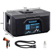 Kit de camping portable 15L, douche électrique haute pression rechargeable 12V, réservoir pour plage, camping-car, pique-nique, lavage des animaux