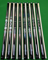Xmlivet Queues de billard de haute qualité, design décoratif coloré, 12 mm, 2 pièces, joint radial 1/2, 142 cm, en bois d'érable, vente en gros