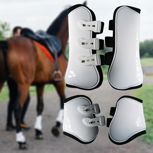 Trắng PU Chất Liệu Ngựa Chân Bảo Vệ Dày Trở Ngại Ngựa Chân Bảo Vệ Tốt Đệm Hiệu <span class=keywords><strong>L</strong></span>ực Móc Vòng <span class=keywords><strong>L</strong></span>ặp Bên Trong Móng Ngựa - Product Image 5