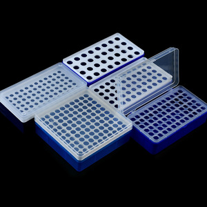 Caja de plástico Jingchuang para tubos de centrífuga de 0.2ml con tapa abatible, estuche de almacenamiento para tubos PCR, contenedor de laboratorio con tapa para tubos de centrífuga - Product Image 1