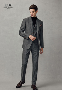 Trajes para hombres Traje de ajuste regular de 3 piezas Patrón floral Blazer Chaqueta Chaleco Pantalones Traje de hombre Conjunto para boda - Product Image 2