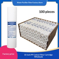 Cartouche filtrante pour purificateur d'eau, 10 pouces, coton PP aiguilleté, 1 et 5 microns, lot de 2, purificateurs d'eau domestiques universels