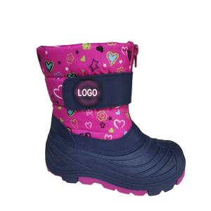 Filles décontracté coton rembourré chaud bambin neige anti-dérapant imperméable semelle en caoutchouc les meilleures bottes de neige d'<span class=keywords><strong>hiver</strong></span> pour enfants pour les enfants - Product Image 2