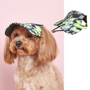 <span class=keywords><strong>Gorra</strong></span> de béisbol para perro con visera de sol, de lona vaquera estampada, con protección UV para exteriores en verano, ajustable con cordón y orificios para las orejas, para cachorros Teddy Corgi - Product Image 3