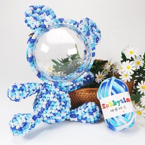 100% acrylique épais Crochet sac pour bricolage stockage <span class=keywords><strong>boule</strong></span> de laine tissé sac teint pour pantoufles tapis couverture poupée crochet tissu fil - Product Image 1