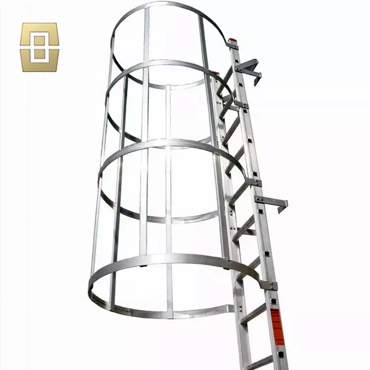 屋外産業マンホール安全登り垂直はしご固定垂直安全猫ケージはしご
