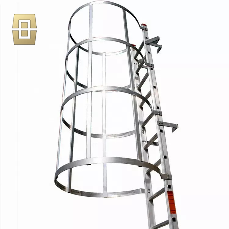 Наружная промышленная безопасная подъемная Вертикальная лестница, фиксированная Вертикальная безопасная лестница для кошек