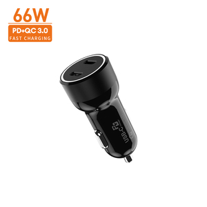 <span class=keywords><strong>Chargeur</strong></span> de voiture 30W 66W vendant beaucoup de chargeurs rapides de voiture Qc3.0 de téléphone intelligent double USB + PD charge rapide de voiture usb + Type-C - Product Image 5