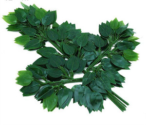 EG-VI040 nouveau produit accessoires de fenêtre décoratifs d'intérieur fausse plante feuillage en plastique ficus branches et feuilles de chêne artificiel - Product Image 5