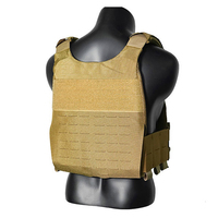 Chaleco Táctico JSH Personalizable con Cremallera, Impermeable, de Nailon, con Sistema Molle, de Poliéster, para Protección al Aire Libre, Defensa Personal, Unisex